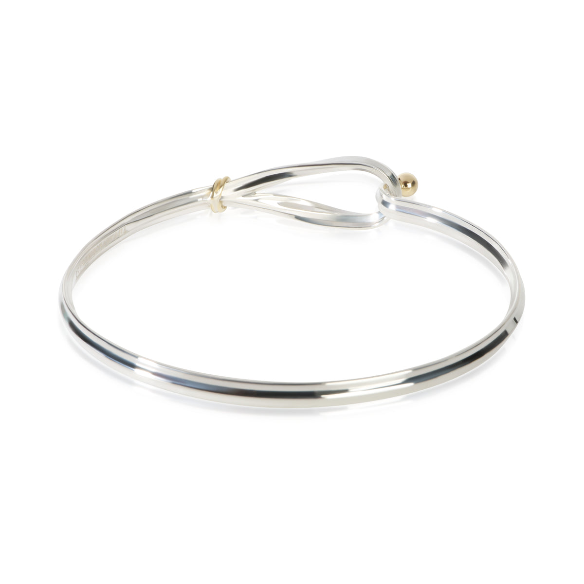 Tiffany & Co. Yellow Gold & Sterling Silver Vintage Hook Bracelet 3