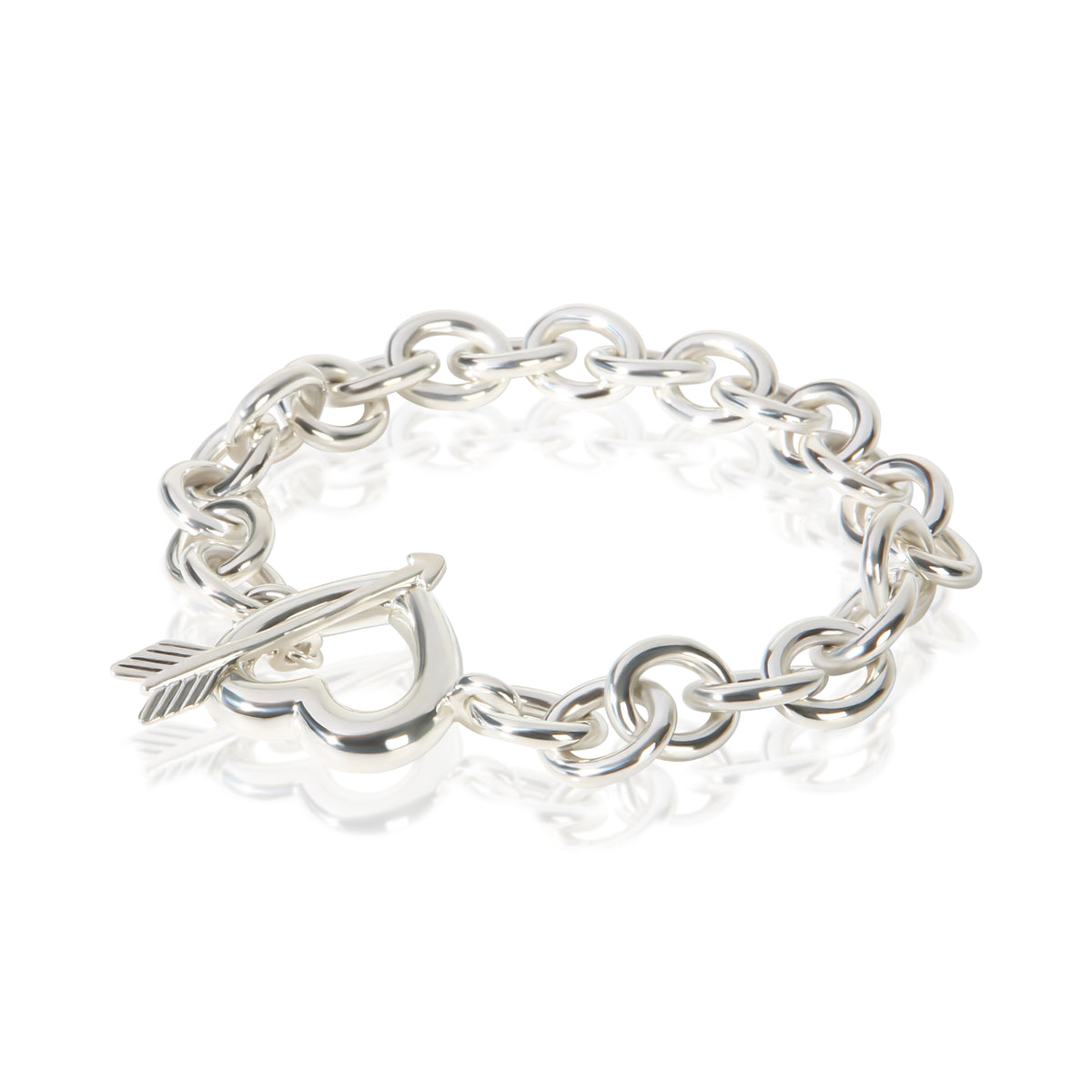 Tiffany & Co. Sterling Silver Heart & Arrow Bracelet 2