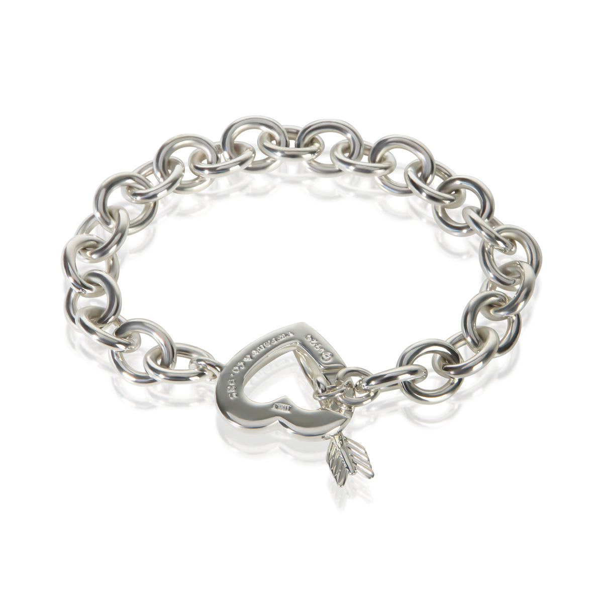 Tiffany & Co. Sterling Silver Heart & Arrow Bracelet 4