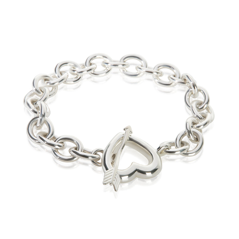 Tiffany & Co. Sterling Silver Heart & Arrow Bracelet fv