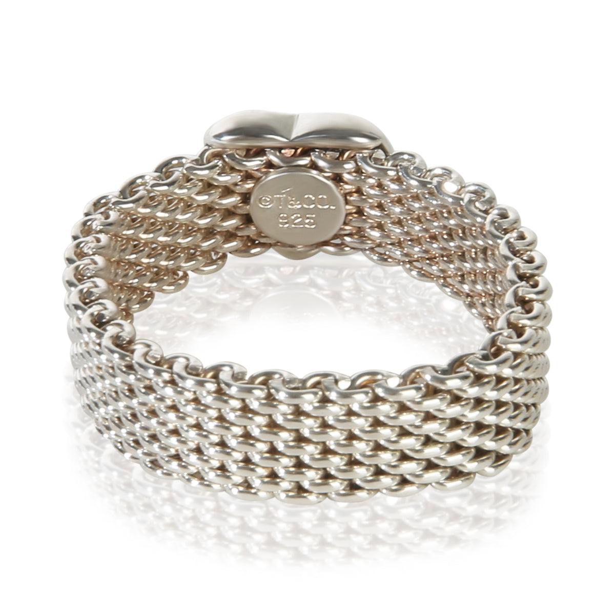 Tiffany & Co. Sterling Silver Somerset Mesh Ring 3