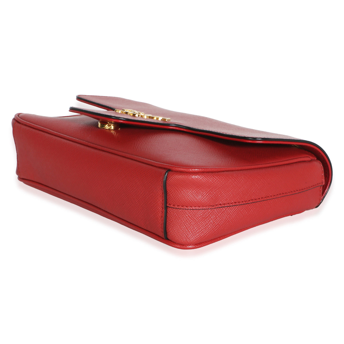 Prada Red Saffiano Pattina Shoulder Flap Bag Handbag 7