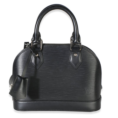 Louis Vuitton Black Epi Alma BB Handbag id