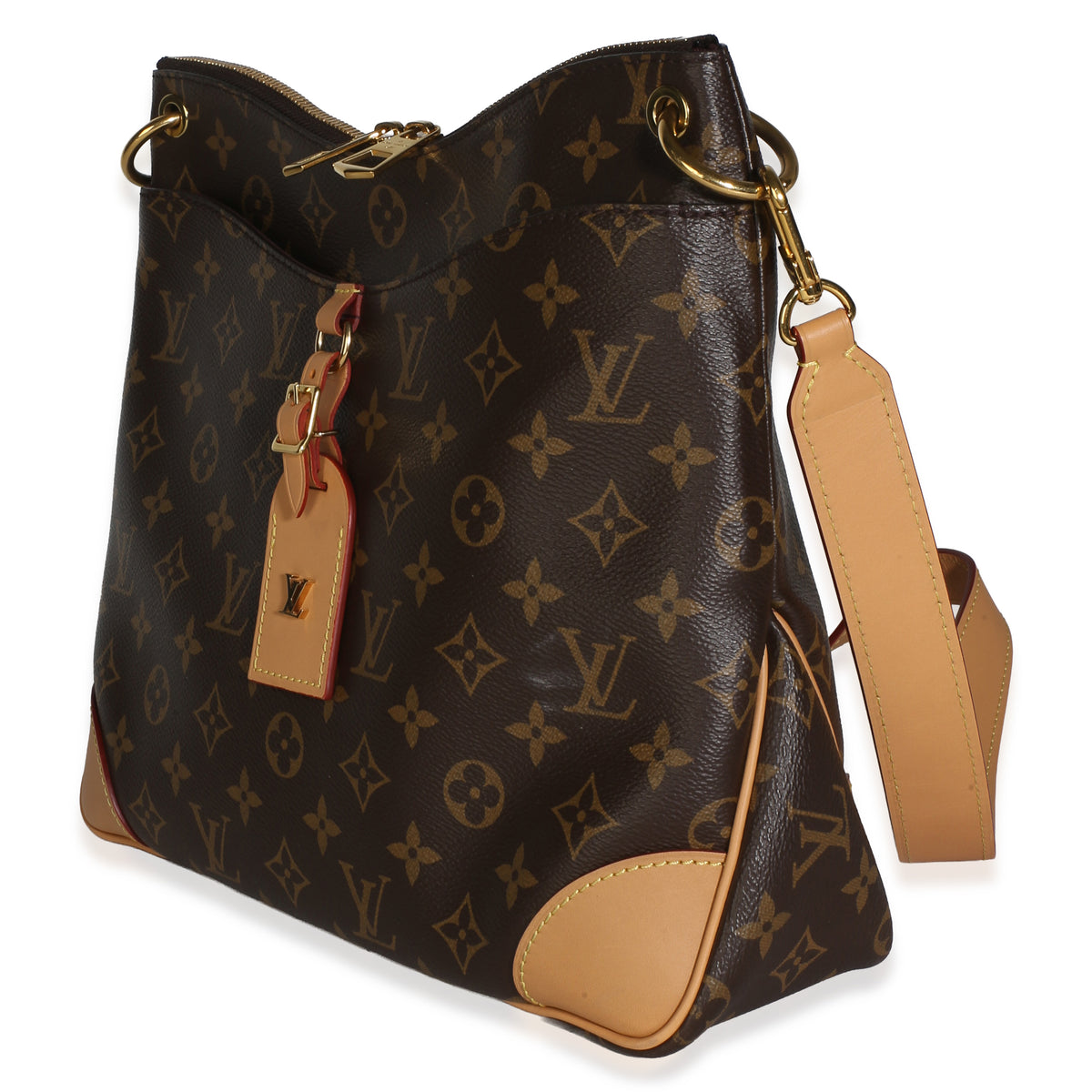 Louis Vuitton Natural Monogram Canvas Odeon MM Handbag 2