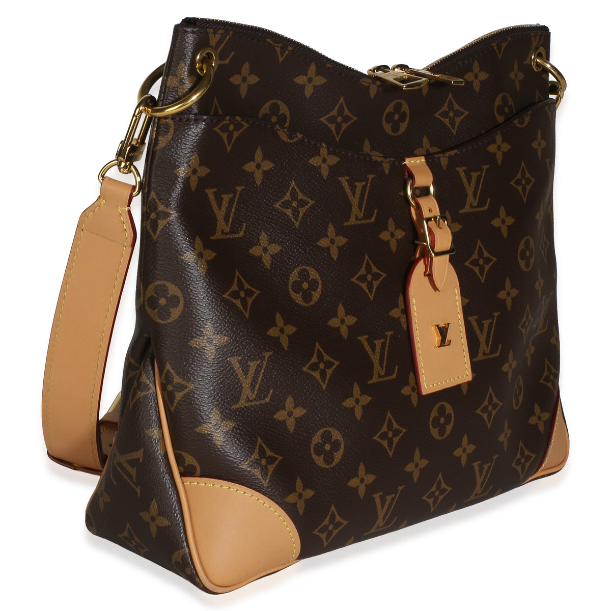 Louis Vuitton Natural Monogram Canvas Odeon MM Handbag 3