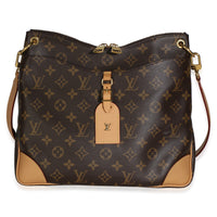 Louis Vuitton Natural Monogram Canvas Odeon MM Handbag fv