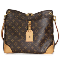 Louis Vuitton Natural Monogram Canvas Odeon MM Handbag id