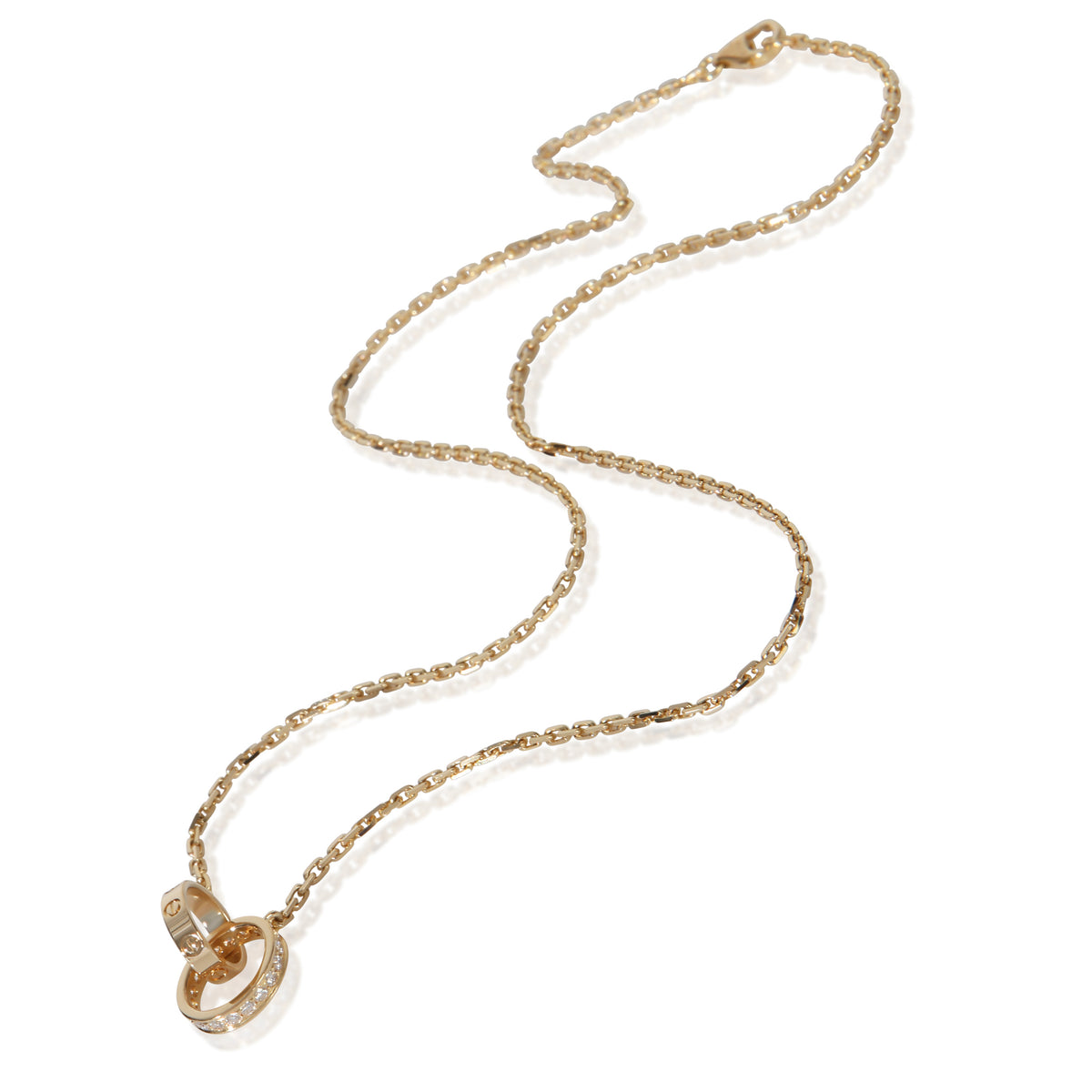 Cartier Yellow Gold Diamond Love Necklace
