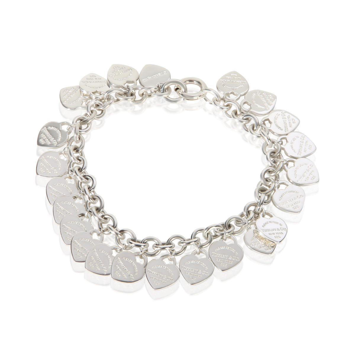 Tiffany & Co. Sterling Silver Return To Tiffany Charm Bracelet fv