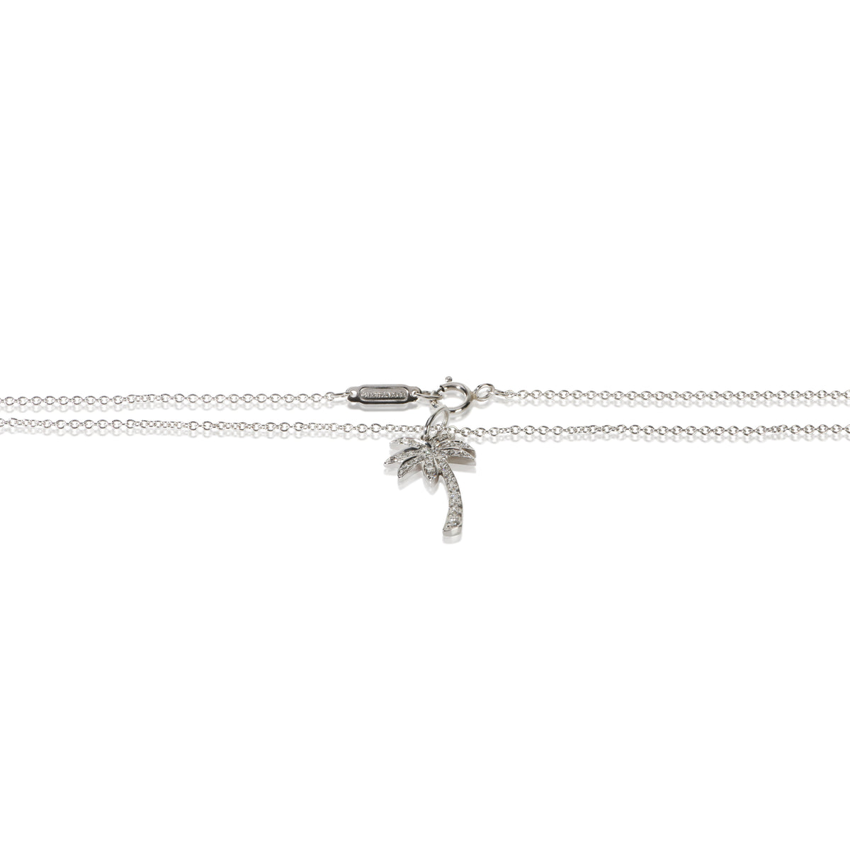 Tiffany & Co. Platinum Diamond Palm Tree Pendant 2