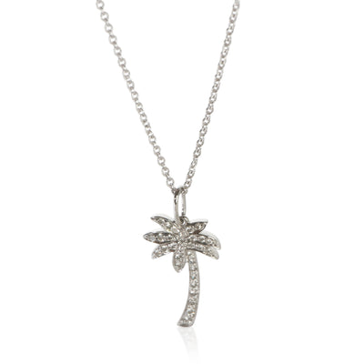 Tiffany & Co. Platinum Diamond Palm Tree Pendant fv