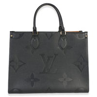 Louis Vuitton Black Giant Monogram Empreinte Onthego MM Handbag fv