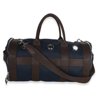 Hermès Navy Canvas Dog Carrier PHW Handbag 5