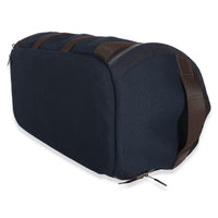 Hermès Navy Canvas Dog Carrier PHW Handbag 7
