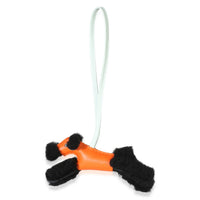 Hermès Black Feu Vert Peppermint Milo Lambskin Shearling Budy Charm 3
