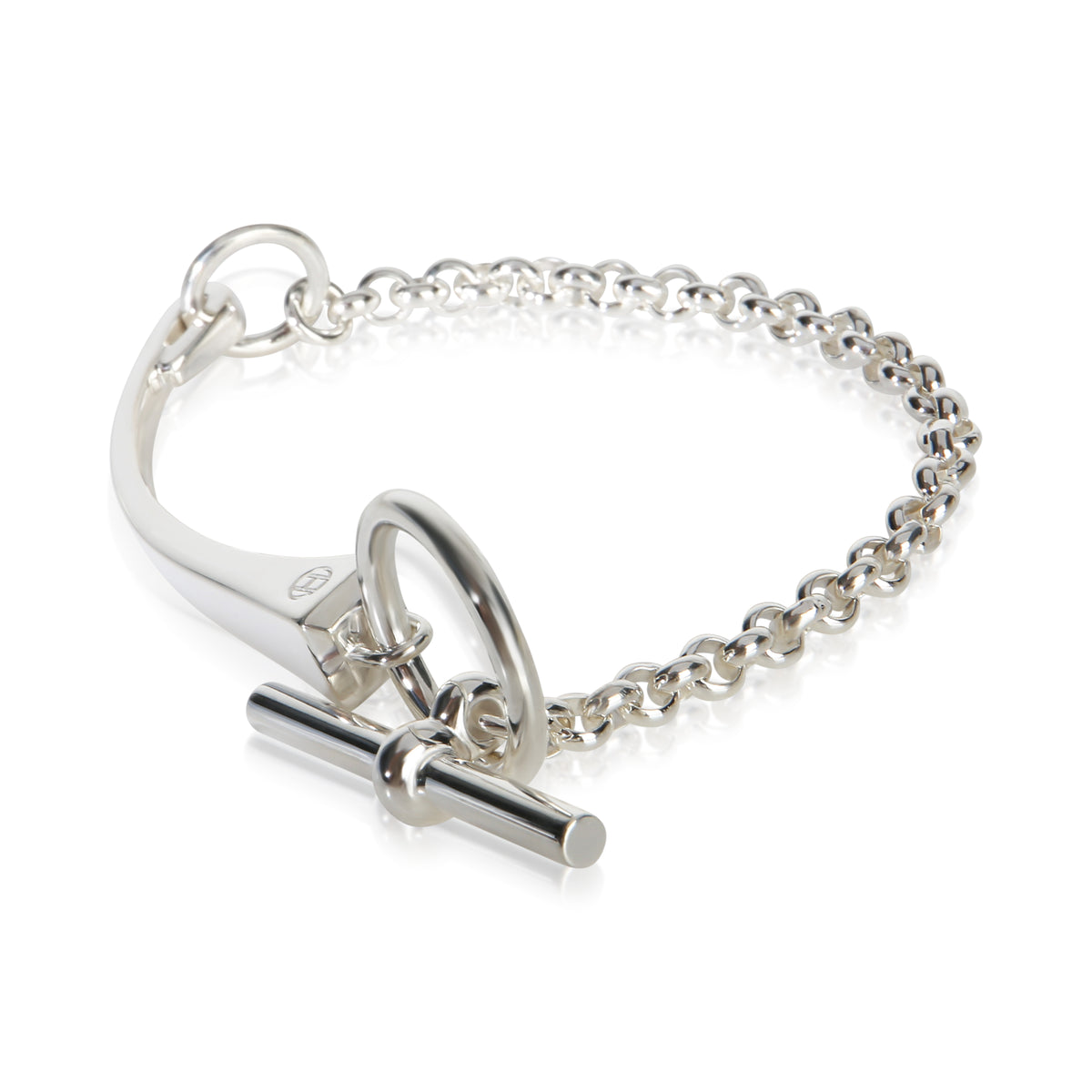 Hermès Sterling Silver Clou de Forge Bracelet 2