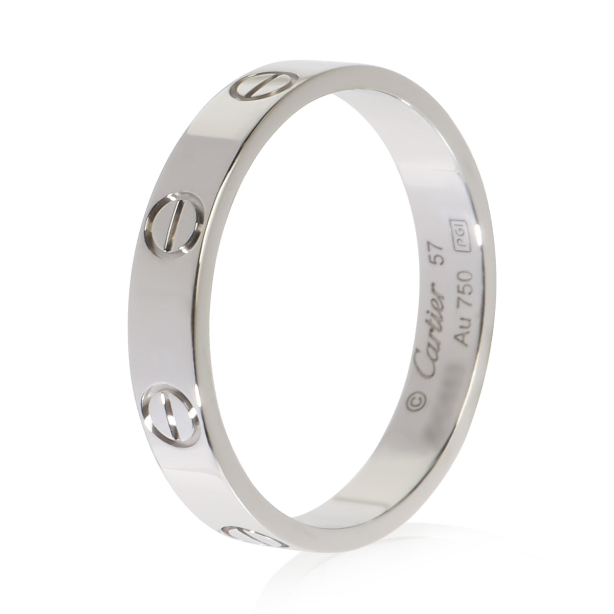 Cartier White Gold Small Model Love Ring 4