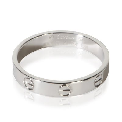 Cartier White Gold Small Model Love Ring fv