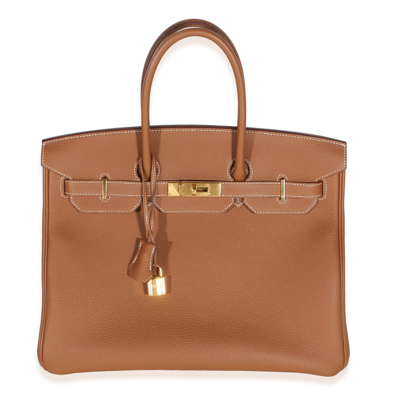 Hermès Gold Togo Birkin 35 GHW Handbag id