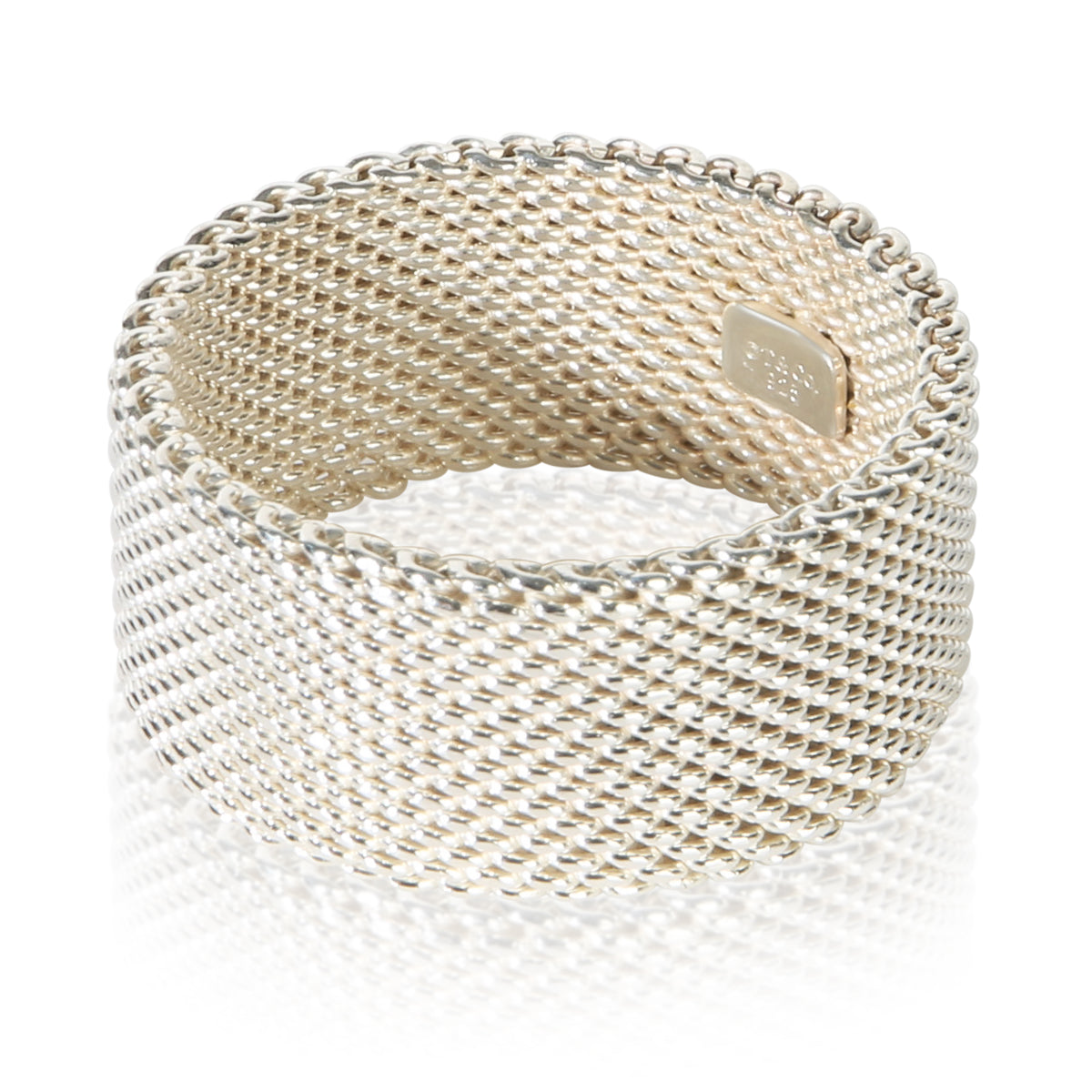 Tiffany & Co. Sterling Silver Somerset Mesh Ring 2