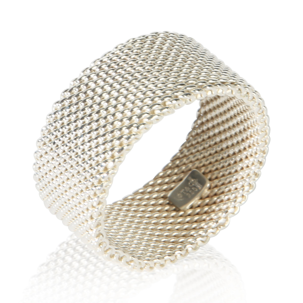 Tiffany & Co. Sterling Silver Somerset Mesh Ring 4