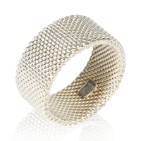 Tiffany & Co. Sterling Silver Somerset Mesh Ring 4
