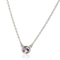 Tiffany & Co. Sterling Silver Amethyst Elsa Peretti Color By The Yard Pendant fv