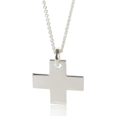 Tiffany & Co. Sterling Silver 1837 Cross Pendant fv