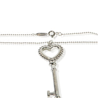 Tiffany & Co. Sterling Silver Heart Key Pendant 2