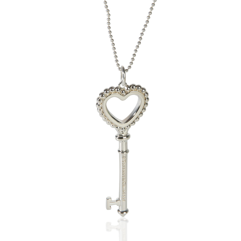 Tiffany & Co. Sterling Silver Heart Key Pendant fv
