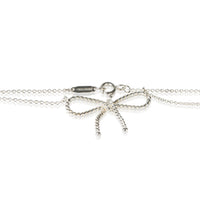 Tiffany & Co. Sterling Silver Rope Bow Pendant 2