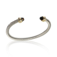 David Yurman Yellow Gold & Sterling Silver Smokey Quartz and Diamond Cable Class 4