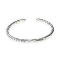 David Yurman Sterling Silver Amethyst and Diamond Cable Classic Bracelet 3