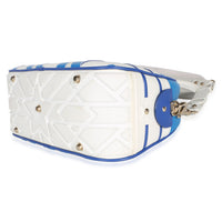 Christian Dior Blue Multicolor Calfskin Star Medium Dior Vibe Bowling Bag Handbag 6