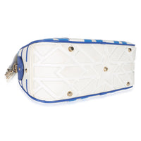 Christian Dior Blue Multicolor Calfskin Star Medium Dior Vibe Bowling Bag Handbag 7