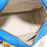 Christian Dior Blue Multicolor Calfskin Star Medium Dior Vibe Bowling Bag Handbag 9