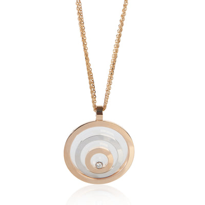 Chopard 3 Tone Gold Diamond Happy Spirit Pendant fv