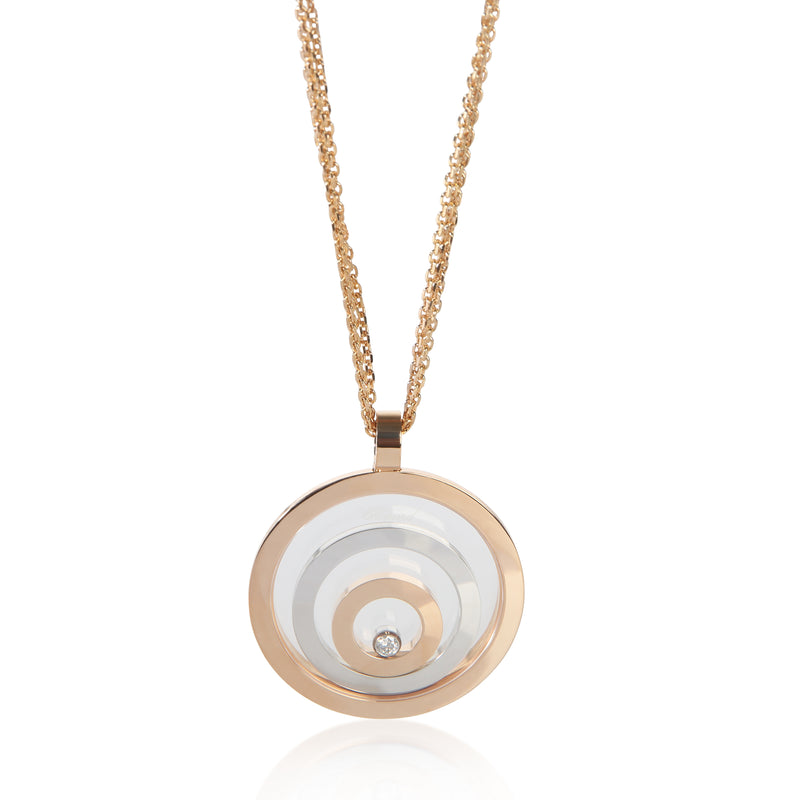 Chopard 3 Tone Gold Diamond Happy Spirit Pendant fv