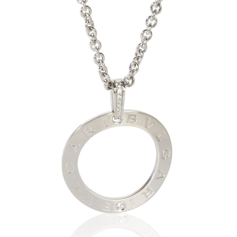BVLGARI White Gold Diamond Bvlgari Bvlgari Circle Pendant fv