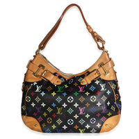 Louis Vuitton Black Monogram Multicolore Canvas Greta Handbag id