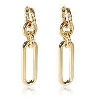 David Yurman Yellow Gold Lexington Earrings fv
