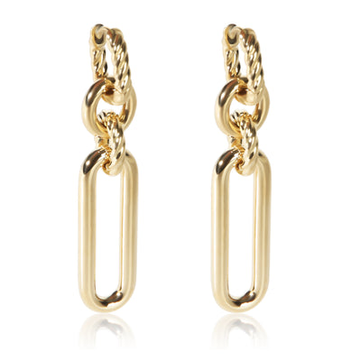 David Yurman Yellow Gold Lexington Earrings fv