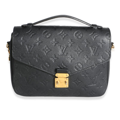 Louis Vuitton Black Monogram Empreinte Pochette Metis Handbag id