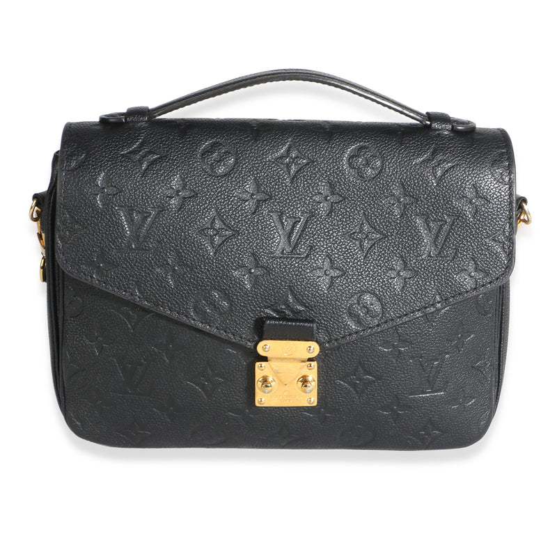 Louis Vuitton Black Monogram Empreinte Pochette Metis Handbag id