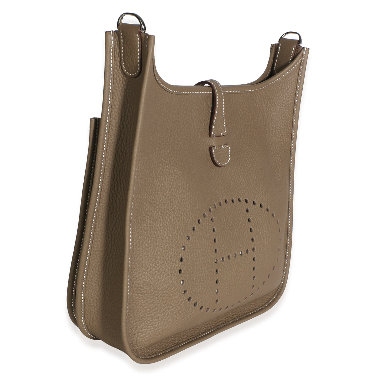 Hermès Etoupe Clemence Evelyne III PM 29 PHW Handbag 3