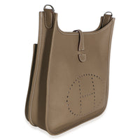Hermès Etoupe Clemence Evelyne III PM 29 PHW Handbag 3