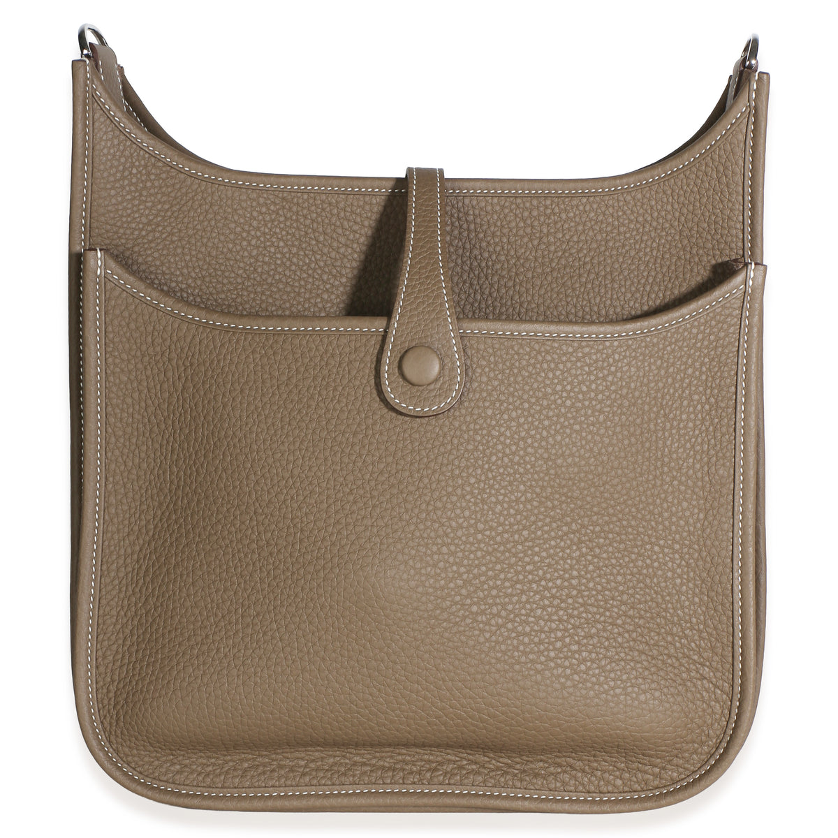 Hermès Etoupe Clemence Evelyne III PM 29 PHW Handbag 4