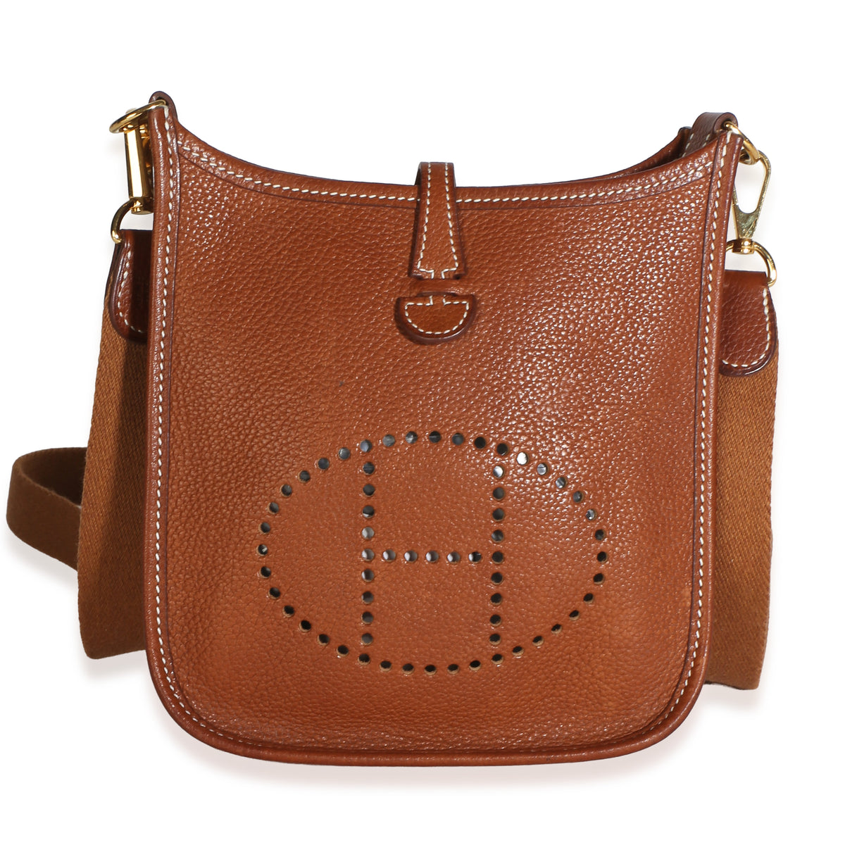 Hermès Fauve Barenia Faubourg Mini Evelyne 16 TPM GHW Handbag id