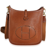 Hermès Fauve Barenia Faubourg Mini Evelyne 16 TPM GHW Handbag id