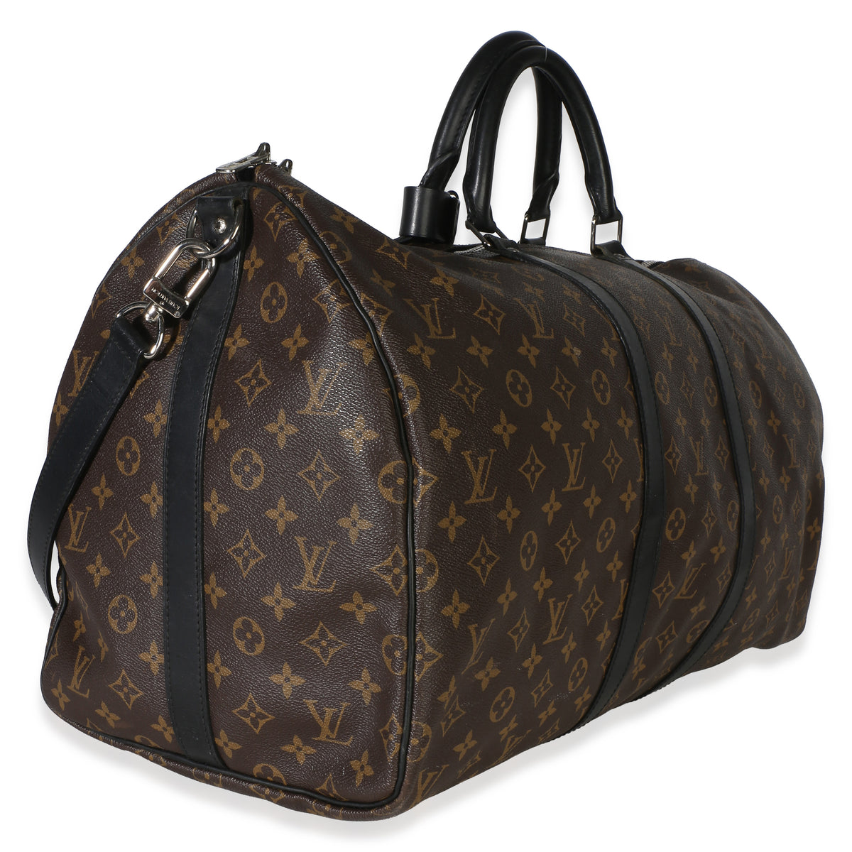 Louis Vuitton Monogram Macassar Canvas Keepall Bandouliere 55 Handbag 3